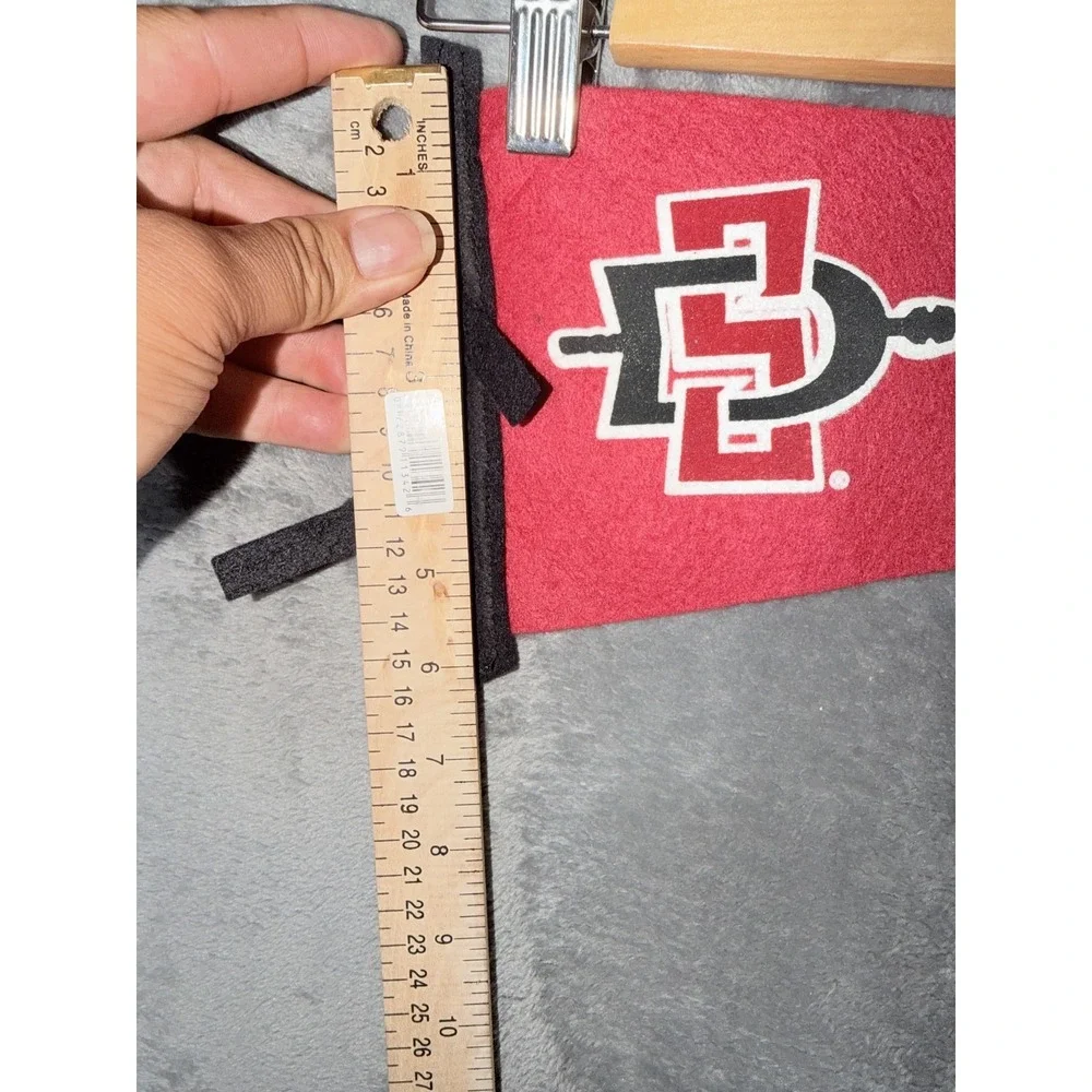 SDSU Aztecs Pennant San Diego State University College NCAA Fan Decor Red Black